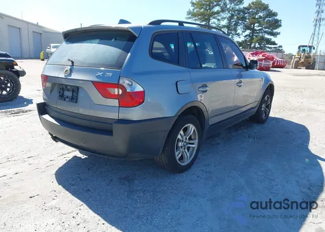 2005 BMW X3 3.0I from USA, damaged, VIN WBXPA93435WD10880